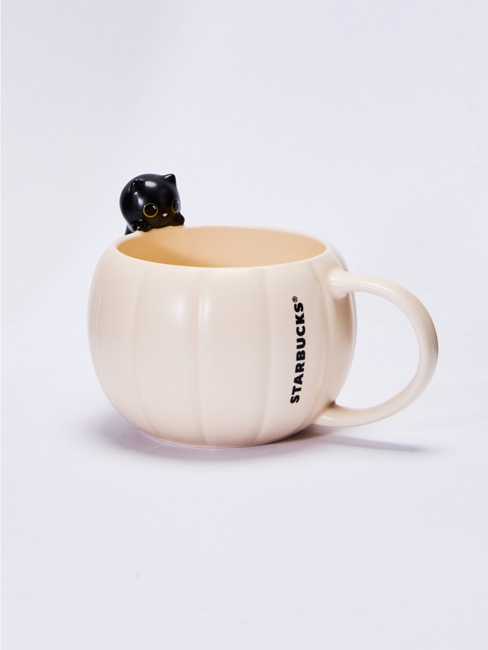 Authentic Starbucks Ceramic Cup mug Black Cat Pumpkin